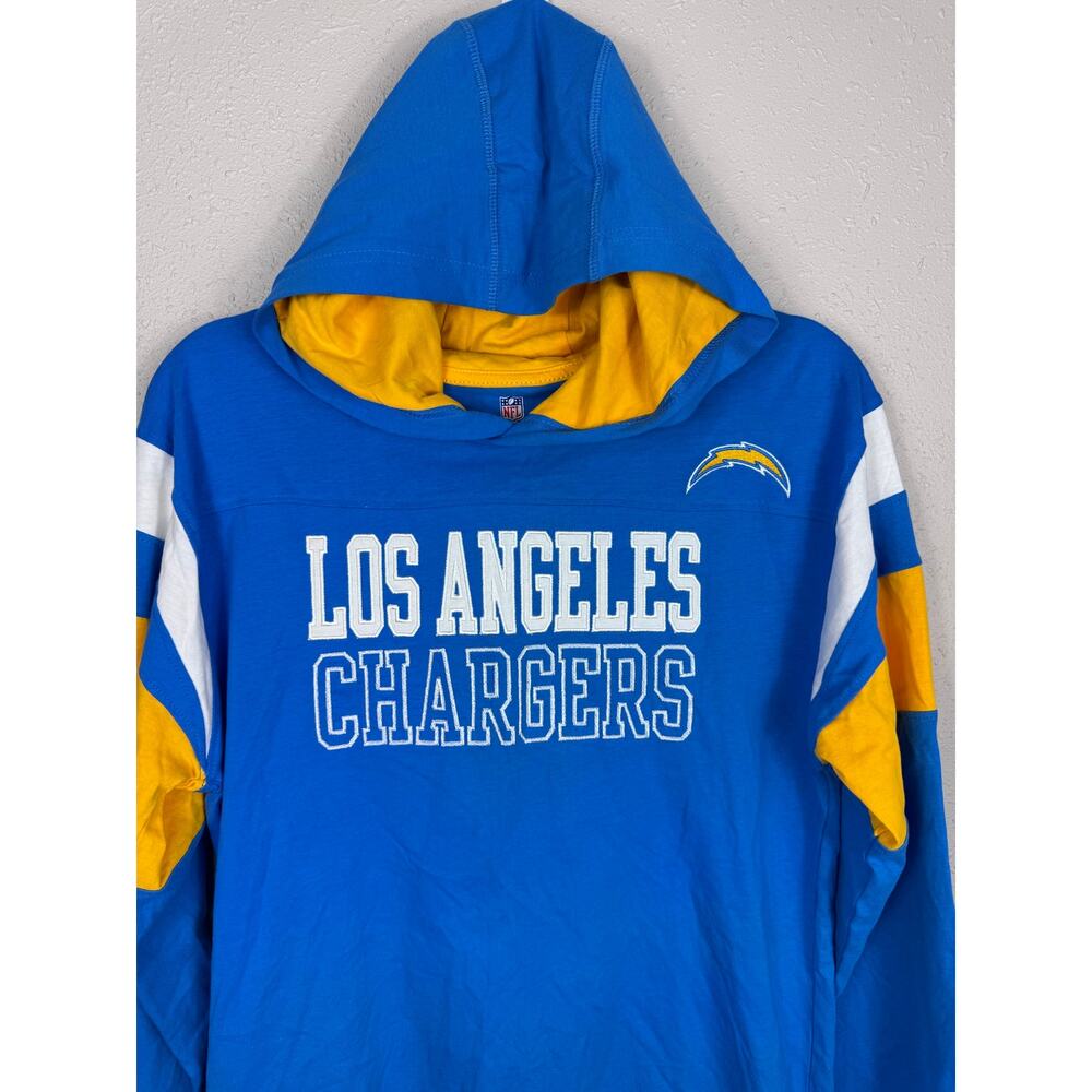 NWT NFL Los Angeles Chargers Hooded LongSleeve Youth Size XL 18/20 - Picture 2 of 7